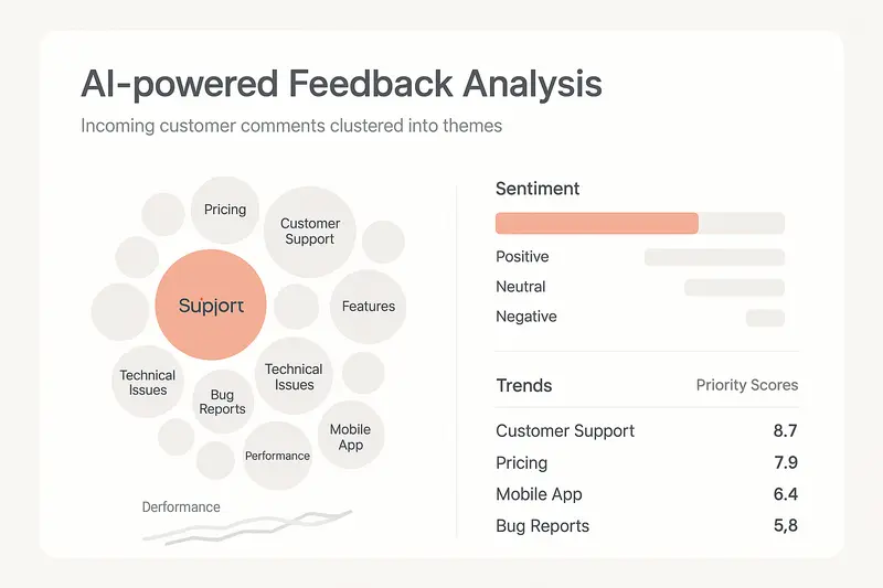 AI-powered feedback dashboard