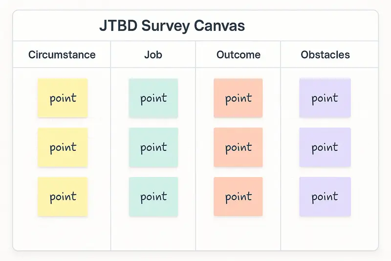 JTBD survey canvas