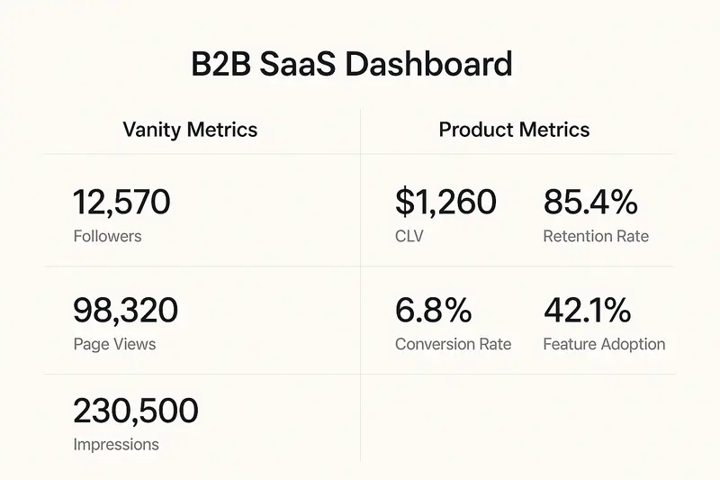 Beyond Vanity Metrics: Product KPIs That Drive Retention, CLV, and Sustainable Growth